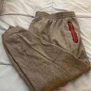Boys grey/red champion sweat pants